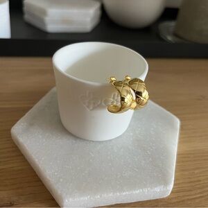 Chic 18k gold plated chunky hoop Earrings